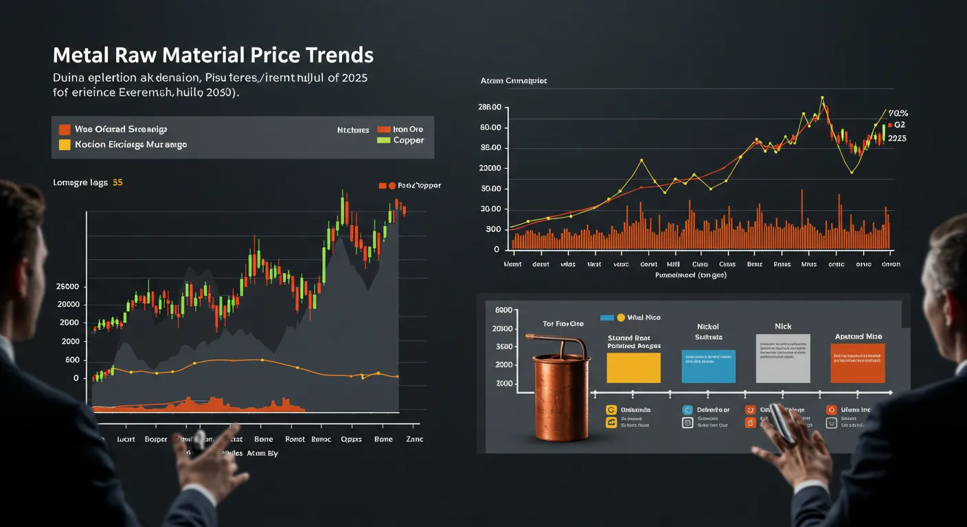 Tendances des prix des matières premières en métal au premier semestre de 2025